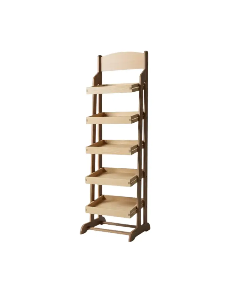 5-Tiered Floor Stand with 5 Removable Trays