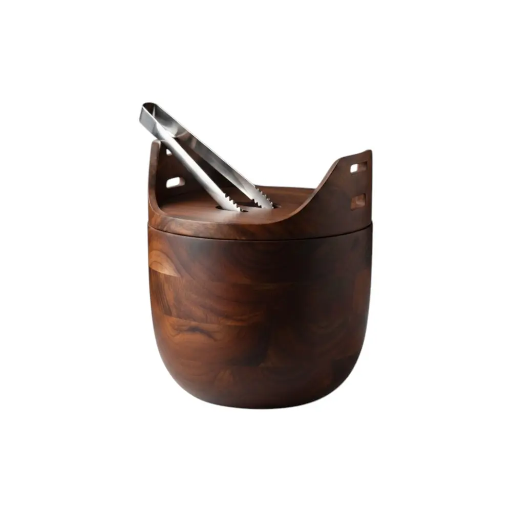 Ice Bucket with Tong Holder
