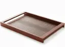 Tray with Leather Underline