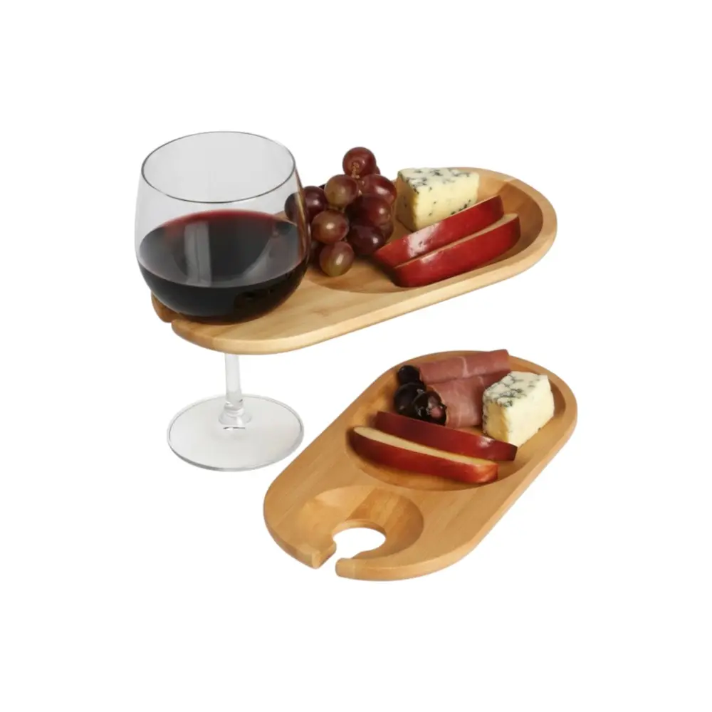 Grooved Tray for Glass & Snack