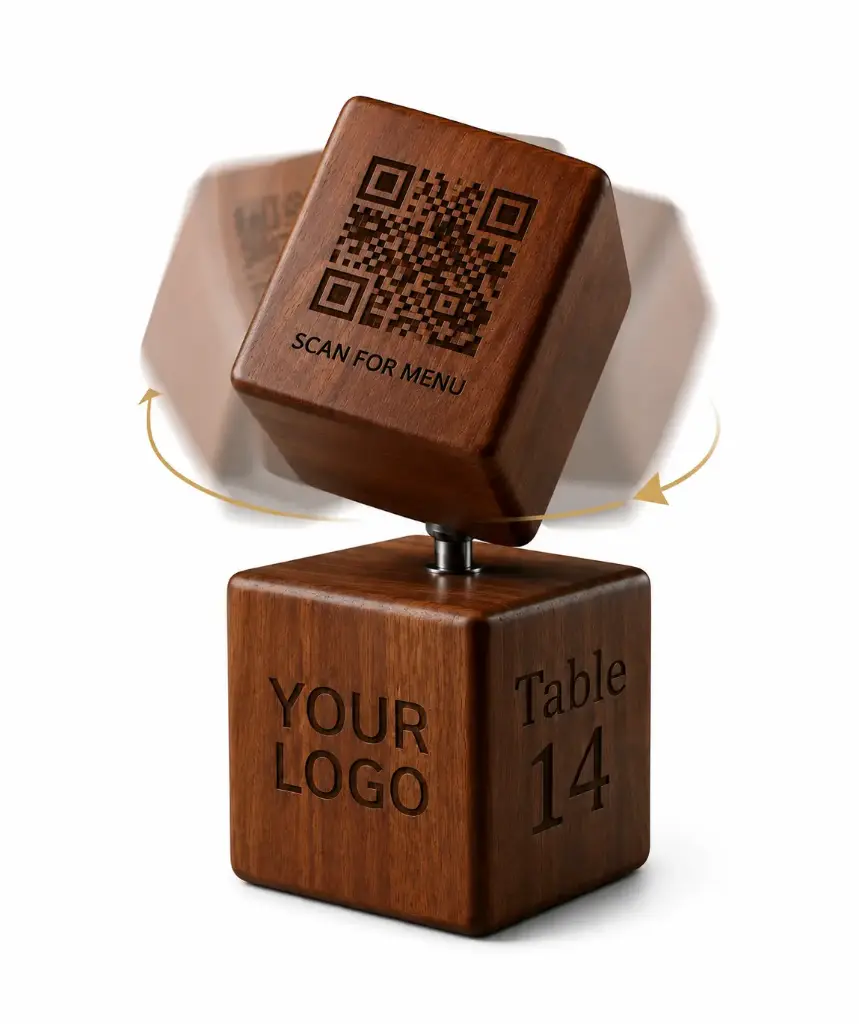 SpinQR Table Sign