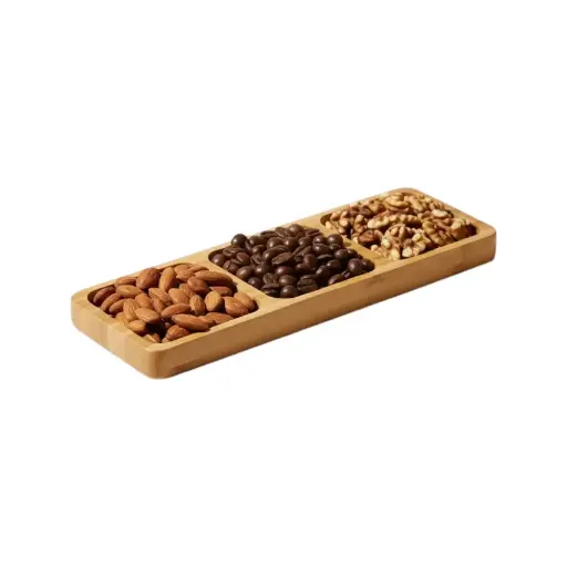 [TB 4046] Nuts Platter with 3 Section's