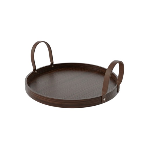 [TB 4015] Tray with Leather Handles