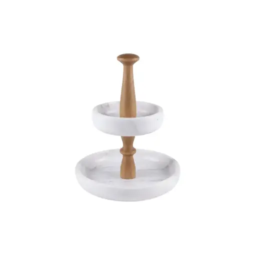 2-Tier Marble Stand